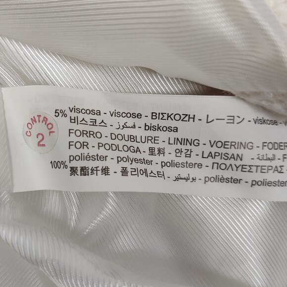 Zara NEW Women's Vest Size M White Long V Neck Business Casual Quiet Luxury Chic - Picture 11 of 11